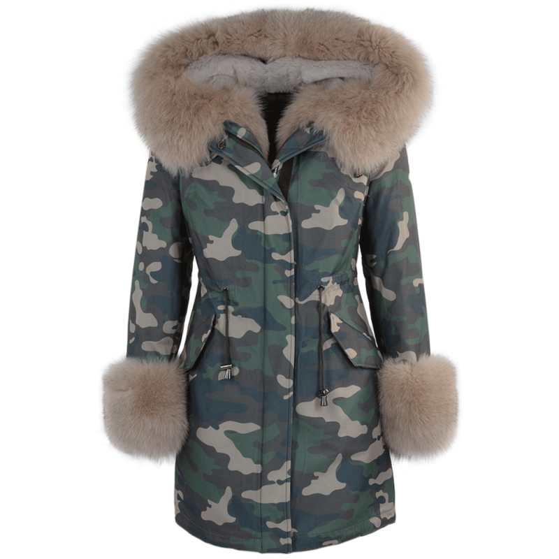 Hooded Toscana Tipped Military