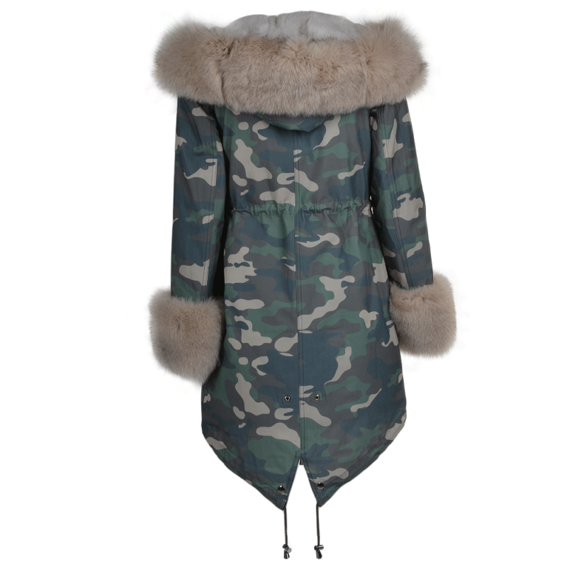 Hooded Toscana Tipped Military