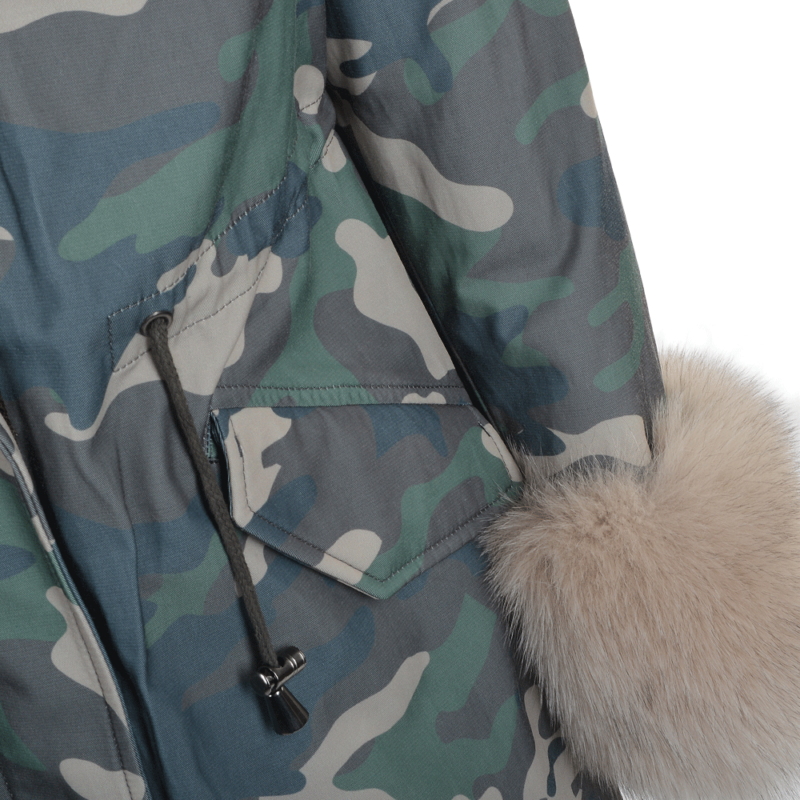 Hooded Toscana Tipped Military