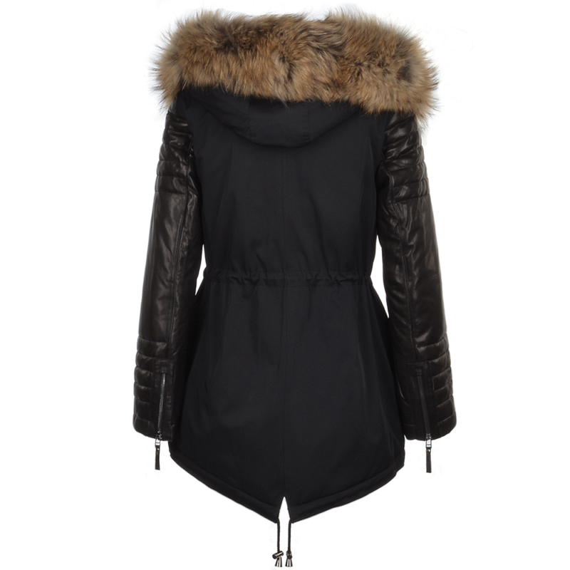 Hooded Racoon Tipped Fur