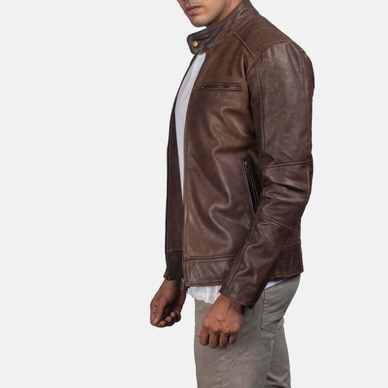 Dean Brown Leather Biker