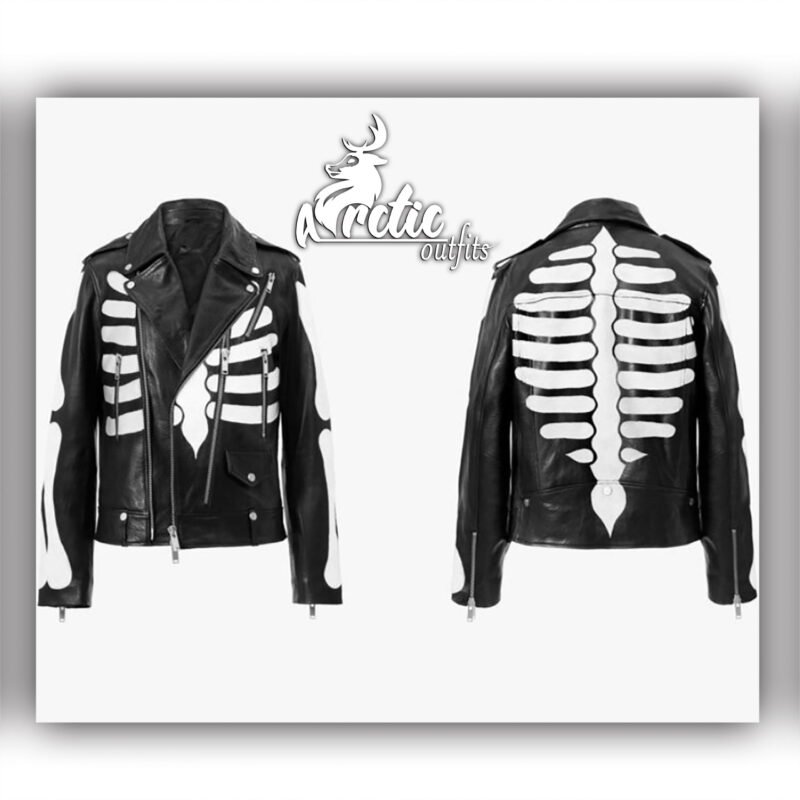 Tom Limited Edition Skeleton Biker Leather Jacket