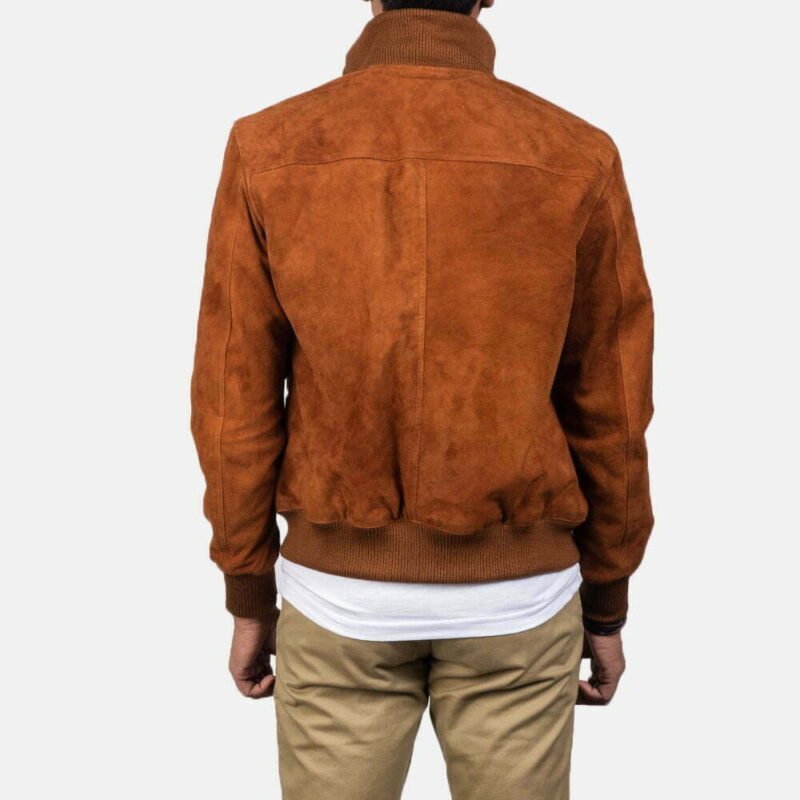 Brown Suede Leather Jacket