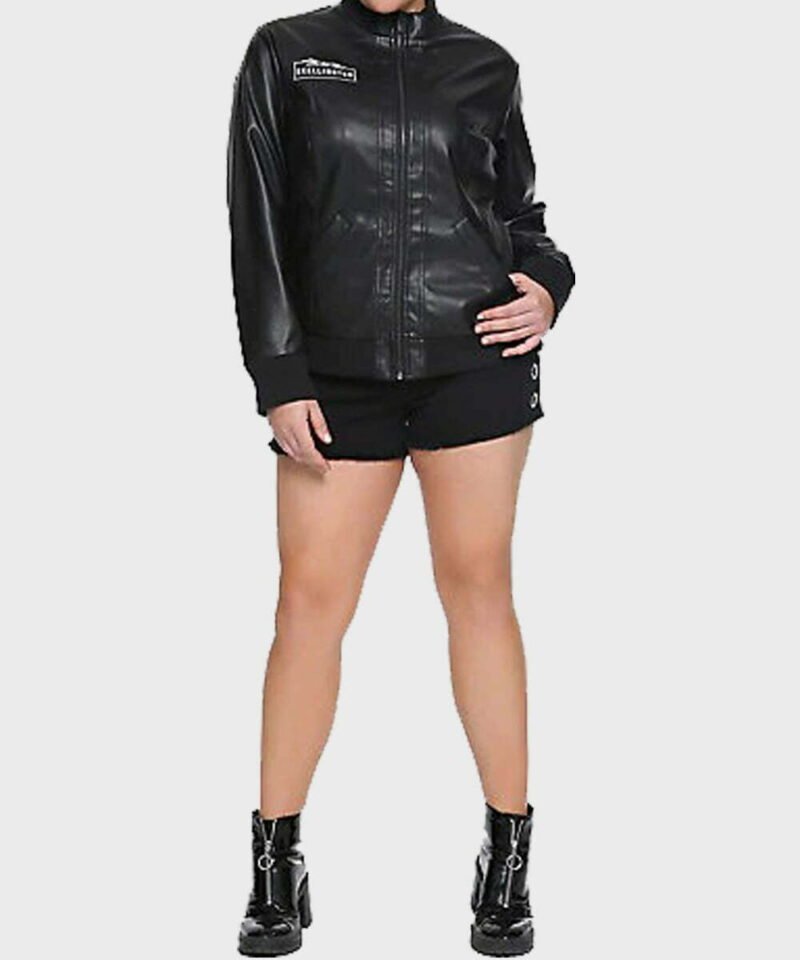 Theme Nightmare Before Christmas Jack Skellington Leather Black Jacket