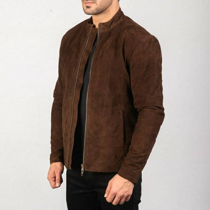 Men's Brown Suede Jacket