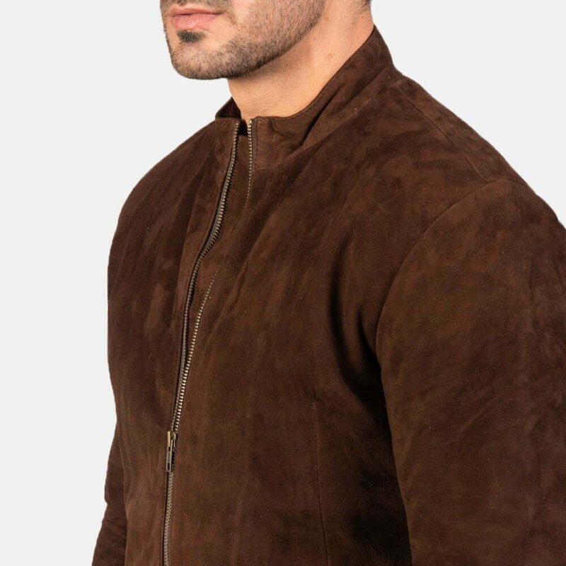 Men's Brown Suede Jacket
