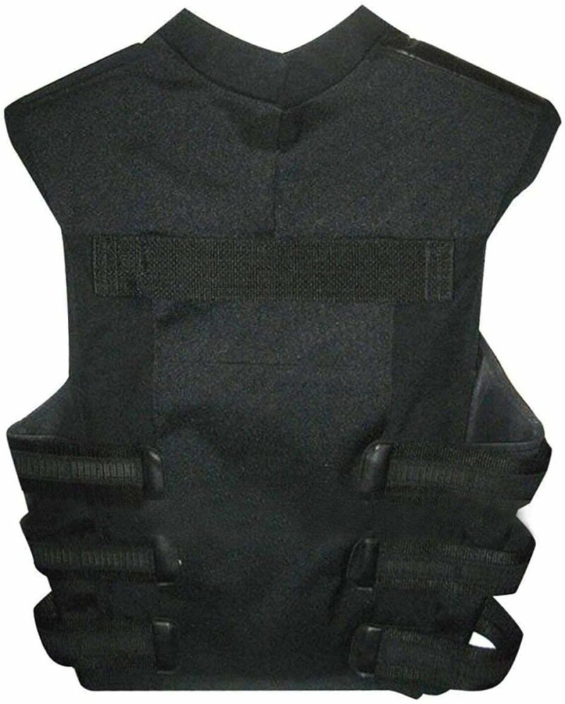 Hill Skull Thomas Jane Punisher Season 2 Tactical Black Leather Vest