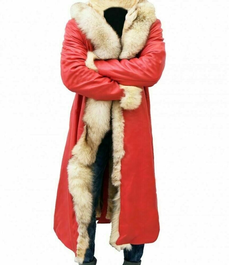 Christmas Chronicles 2 Kurt Russell Shearling Trench Coat Santa Claus Costume