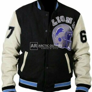 Beverly Hills Cop Letterman Jacket Varsity Wool With Leather Sleeves