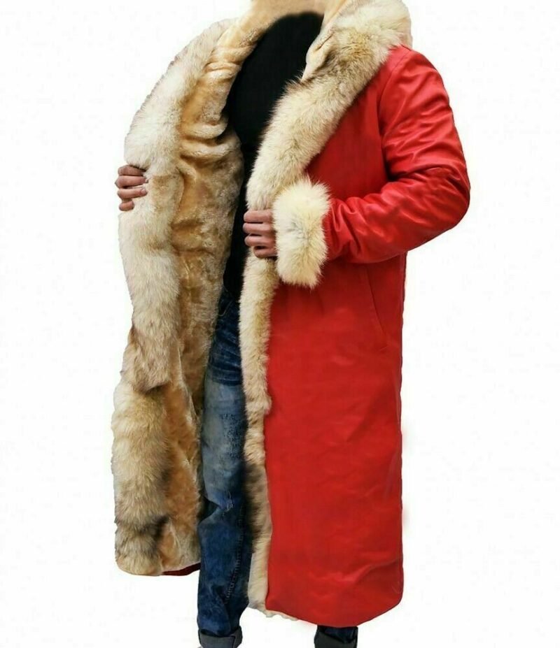 Christmas Chronicles 2 Kurt Russell Shearling Trench Coat Santa Claus Costume