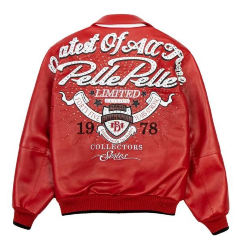 Pelle Pelle Red Greatest Of All Time Leather Jacket