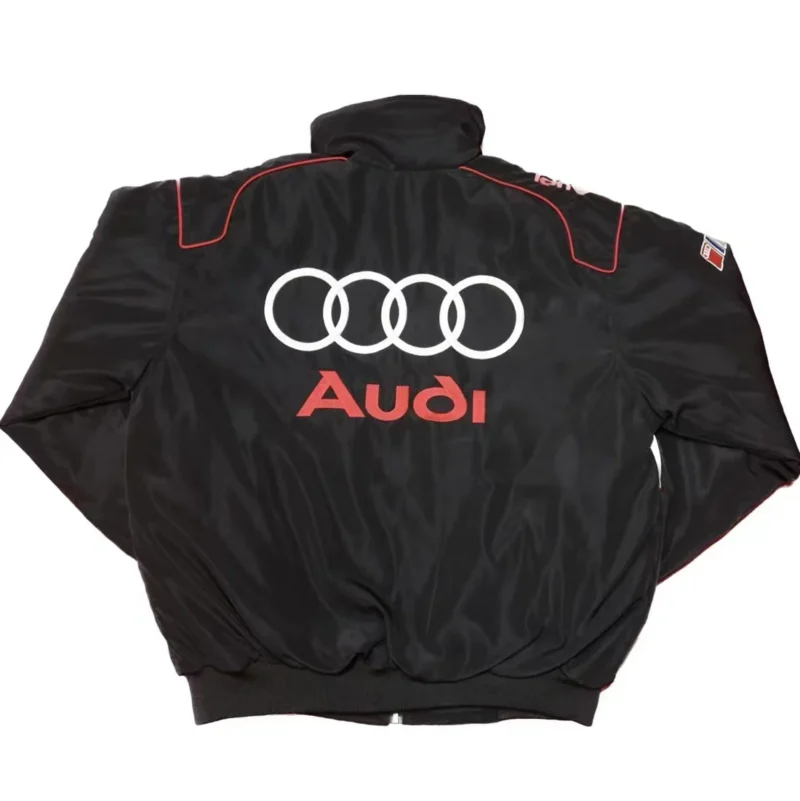 Black Audi F1 Vintage Racing Jacket