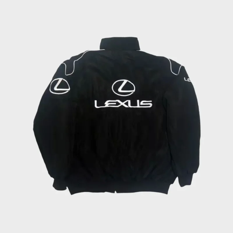 Black Lexus F1 Vintage Racing Jacket