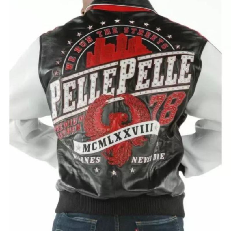 Black Pelle Pelle Studded Leather Jacket