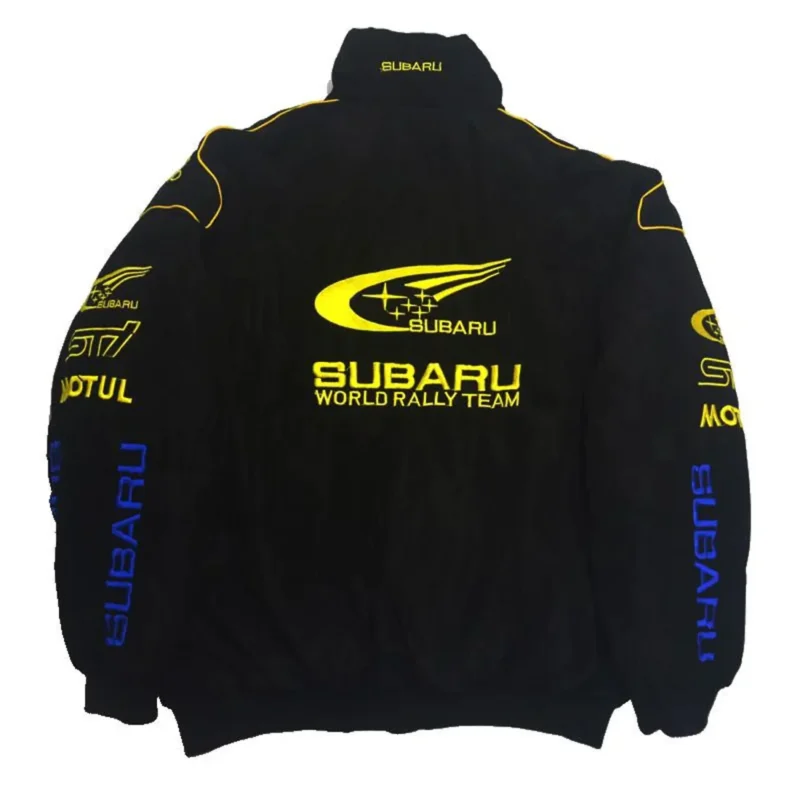 Black Subaru F1 Vintage Racing Jacket
