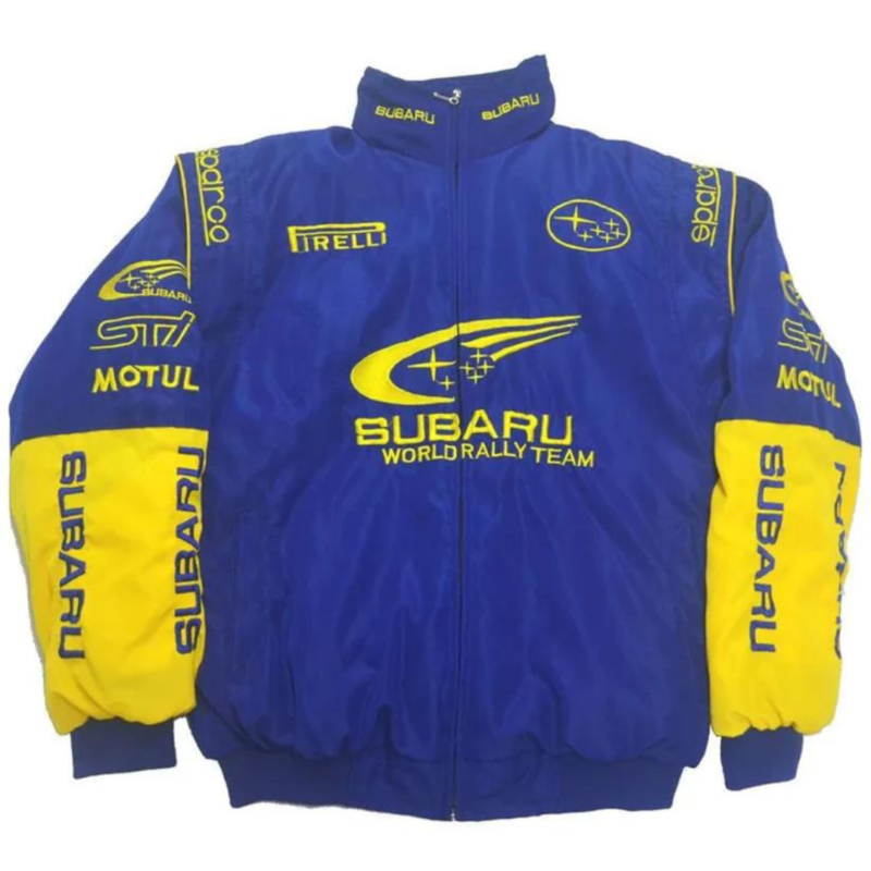 Blue Subaru F1 Vintage Racing Jacket