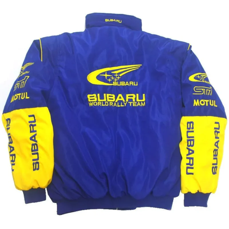 Blue Subaru F1 Vintage Racing Jacket
