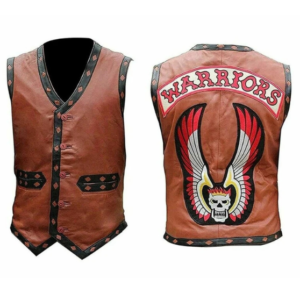 Brown Warriors James Remar Leather Vest
