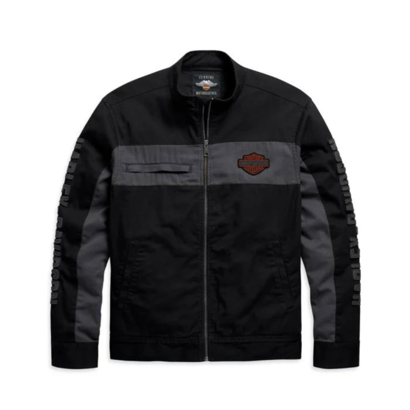 Harley-Davidson Copper Block Canvas Varsity Jacket
