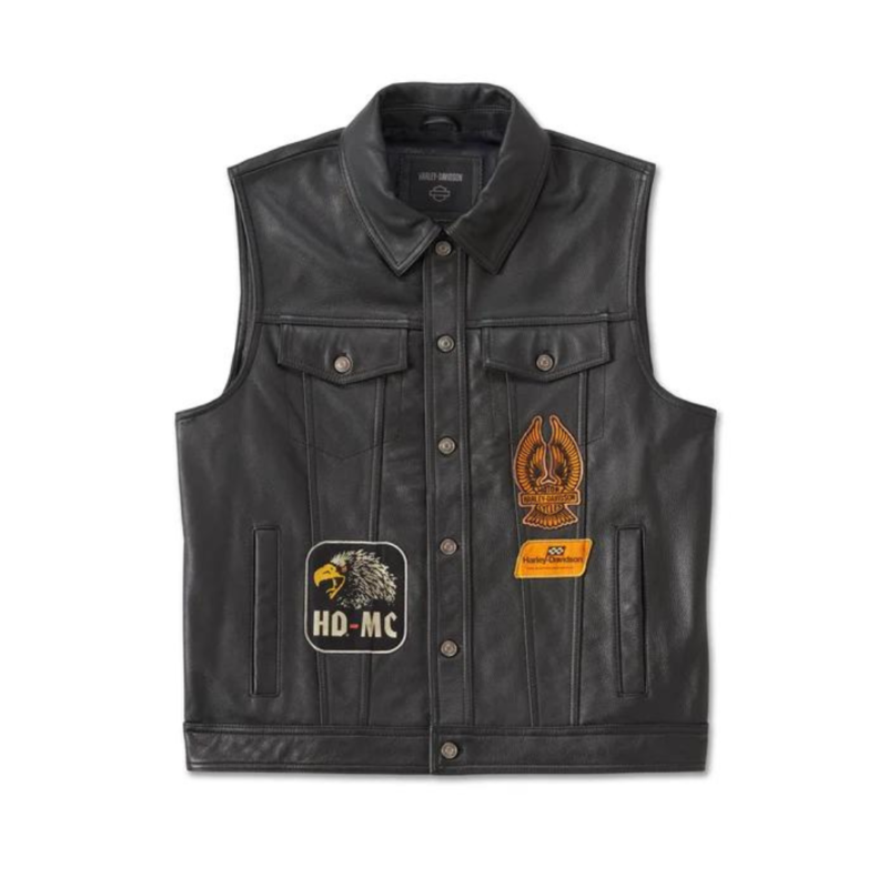 Harley-Davidson Fuel To Flames Leather Vest
