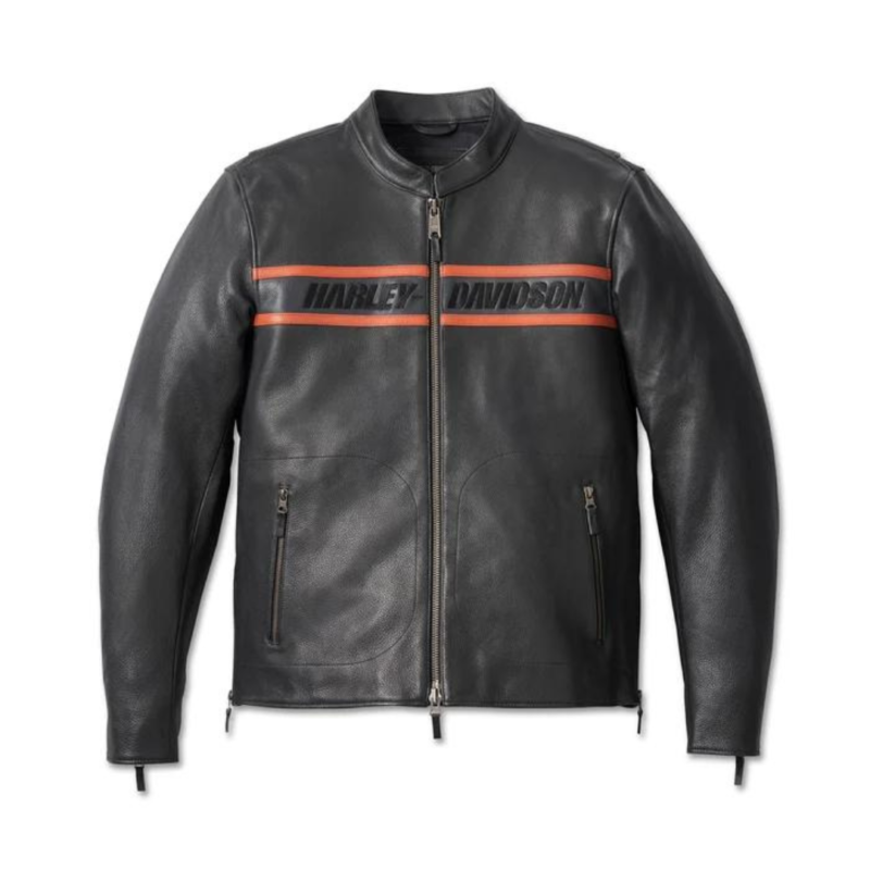 Harley Davidson Victory Lane II Black Leather Jacket