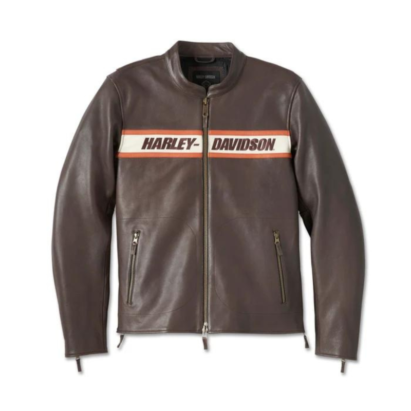 Harley-Davidson Victory Lane II Brown Leather Jacket