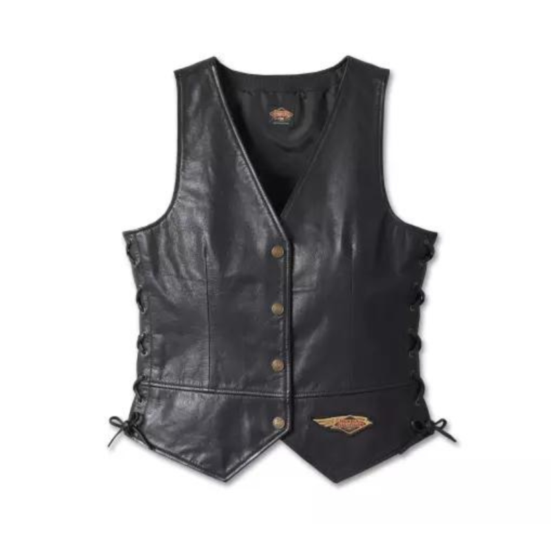 Harley-Davidson Women´s 20th Anniversary Black Leather Vest