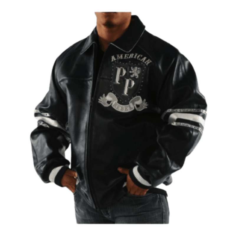 Pelle Pelle American Rebel Black And White Leather Jacket