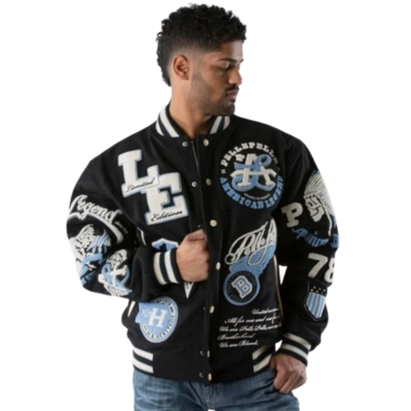 Pelle Pelle Black Edition Varsity Jacket