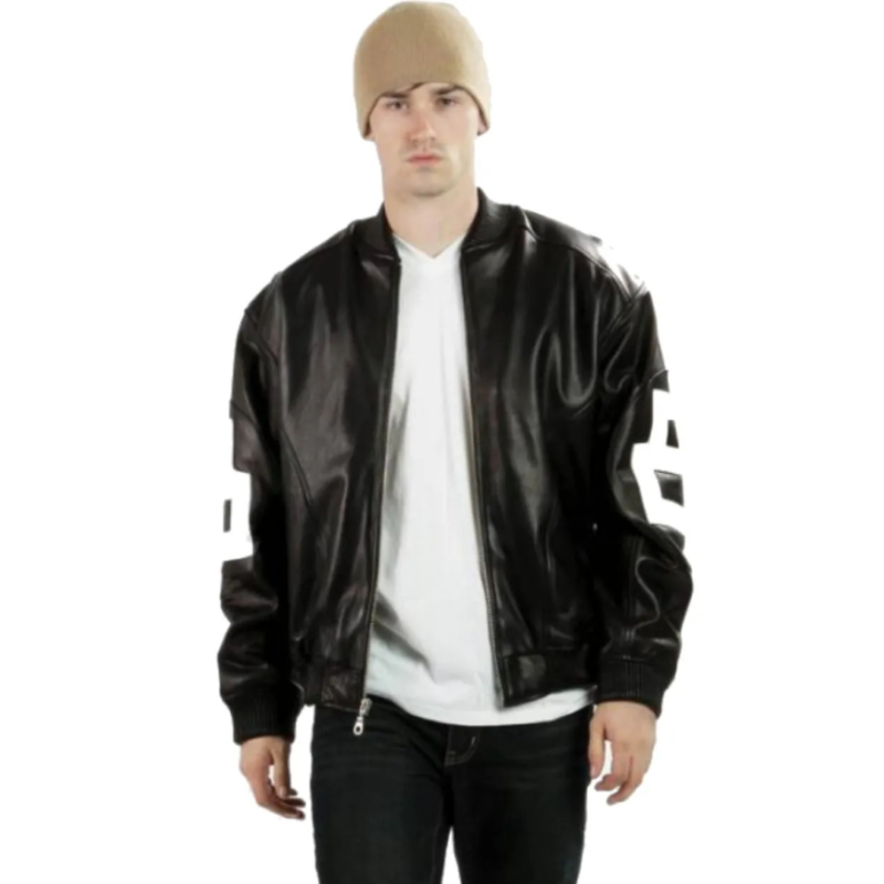 David Puddy 8 Ball Black Seinfeld Varsity Jacket