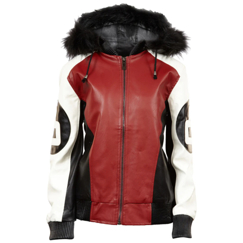 Womens Robert Phillipe Red 8 Ball Varsity Jacket