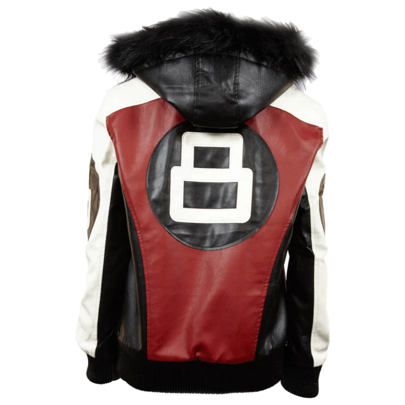 Womens Robert Phillipe Red 8 Ball Varsity Jacket